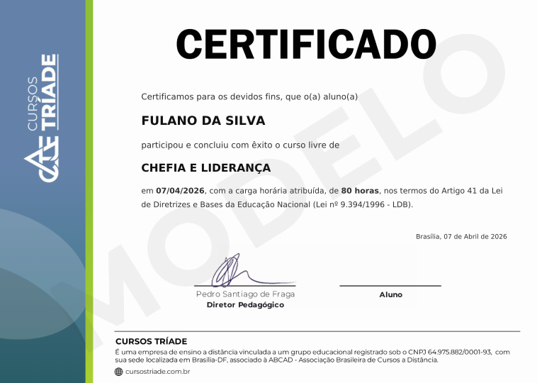 Modelo Certificado - Frente